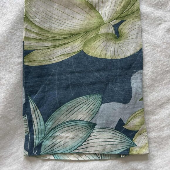 Tommy Bahama Blue-Green Lotus Silk-Linen Straight-Leg Resort Pants – US 8 - Picture 6 of 7